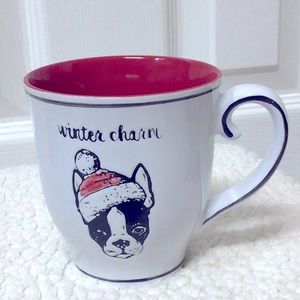 BOSTON TERRIER WINTER CHARM MUG